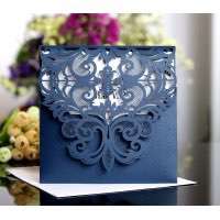Holiday Greeting Card Thanksgiving Day Wedding Card Invitation Laser Card